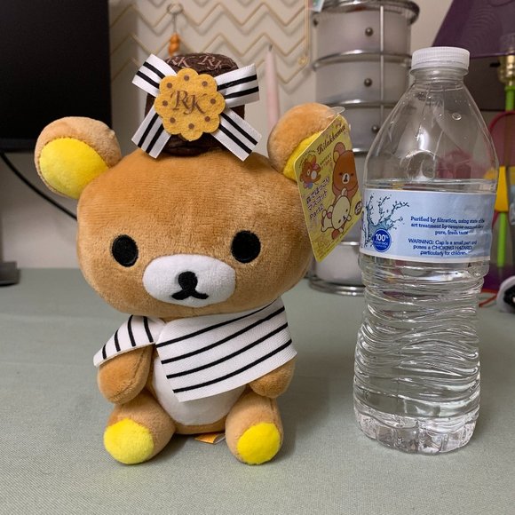 Rilakkuma Doll with Black and White cape - Picture 1 of 2